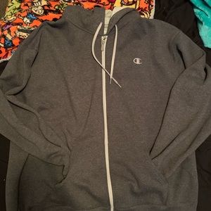 Champion Zip up Hoodie XXL Grey